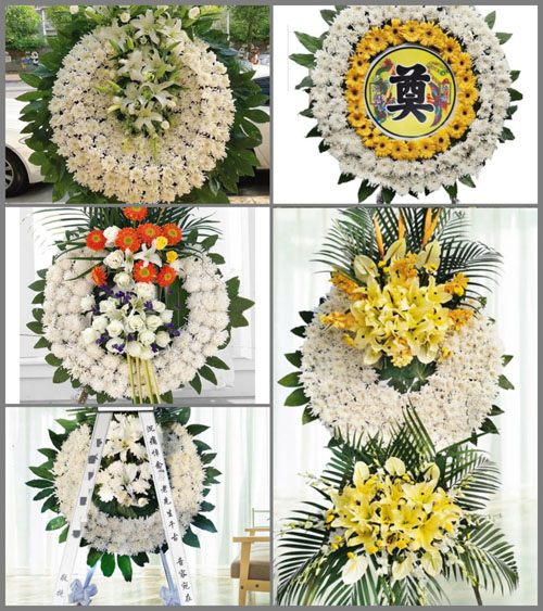 山东济宁鱼台县王庙镇毛王村花圈速递